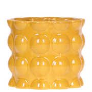 Kolibri Home | Cotton Shine sierpot - Yellow - Ø12cm