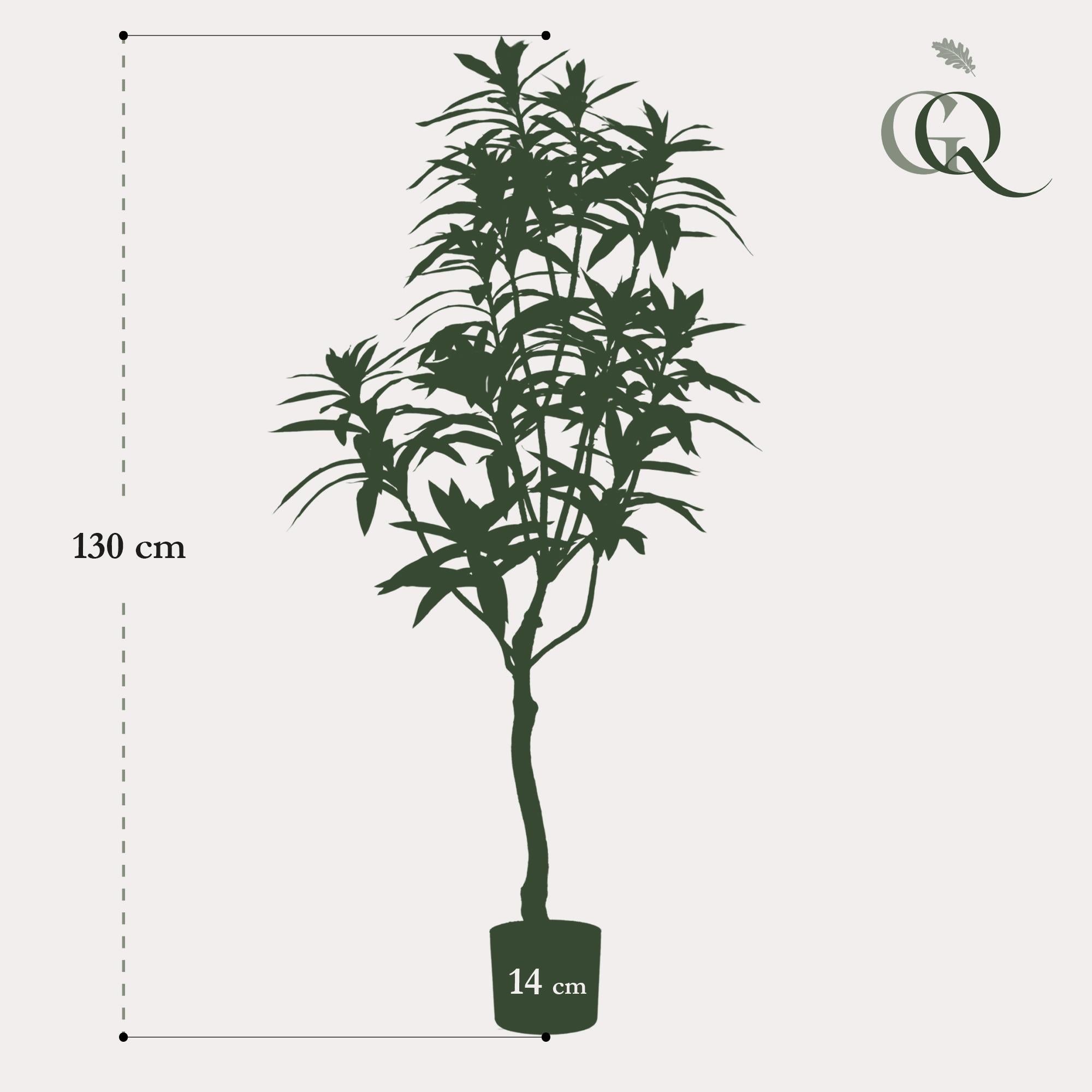 Pianta artificiale - Dracaena - Albero del drago - 130 cm