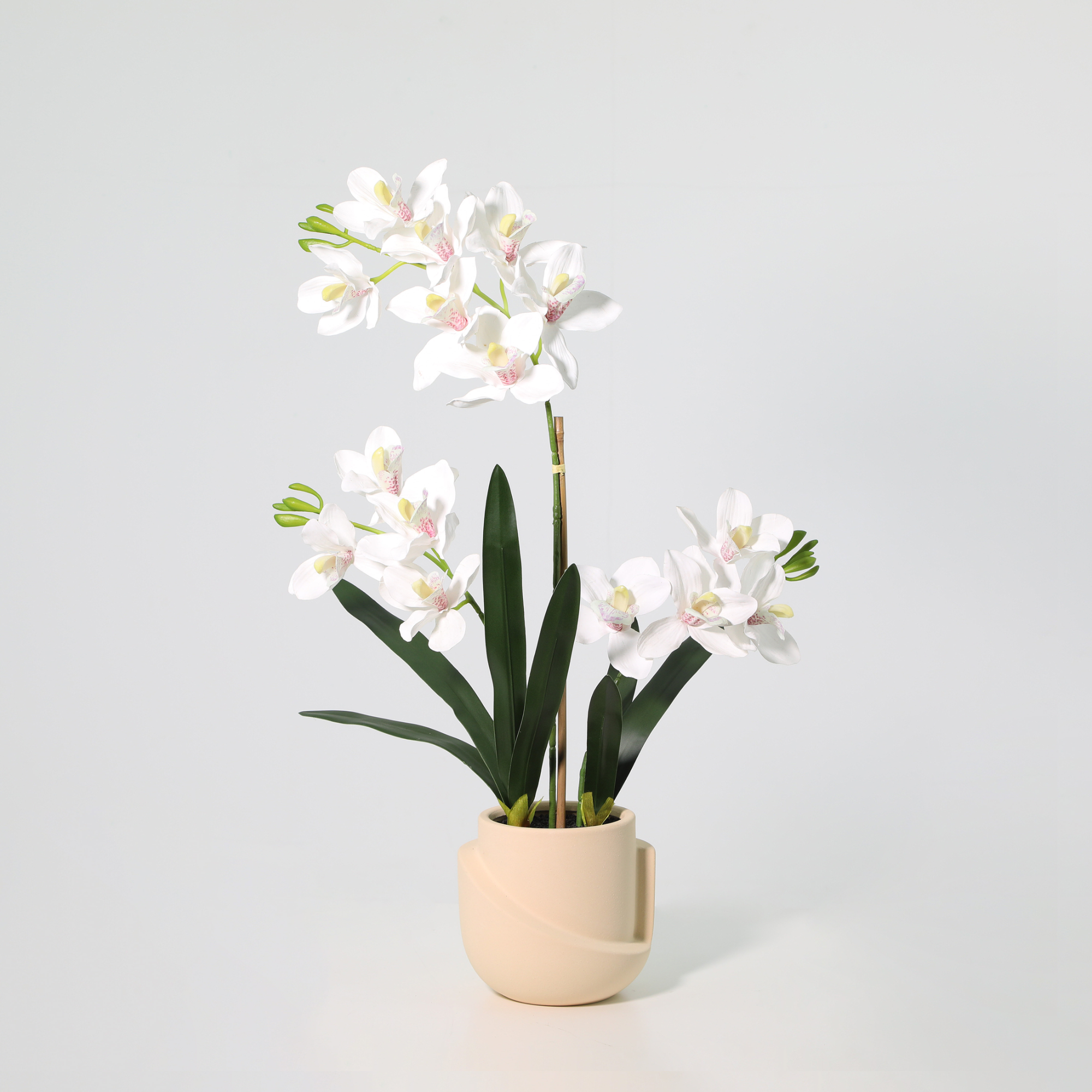 Kunstplant Phalaenopsis orchid including pot - 71cm