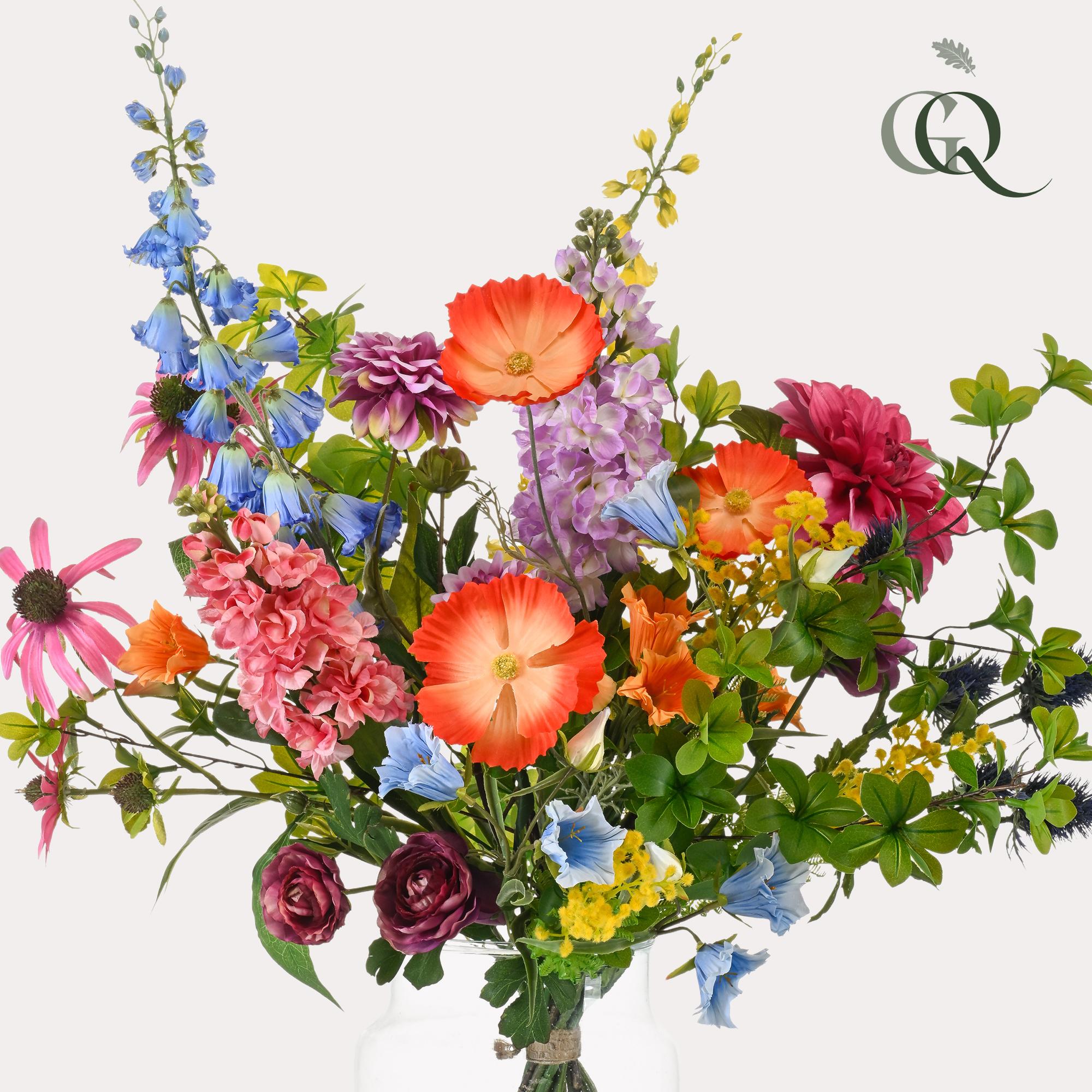 Künstliche Blumen – Strauß XL – Electric Love – 90 cm