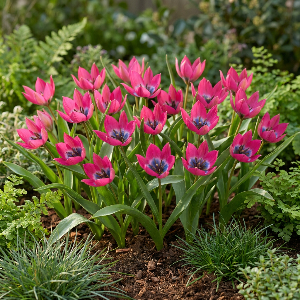50x Tulipa Klein Schoonheid - Bloembollen - Tulipa Little Beauty - Roze - Voorjaarsbloeier - Bolmaat 6/+