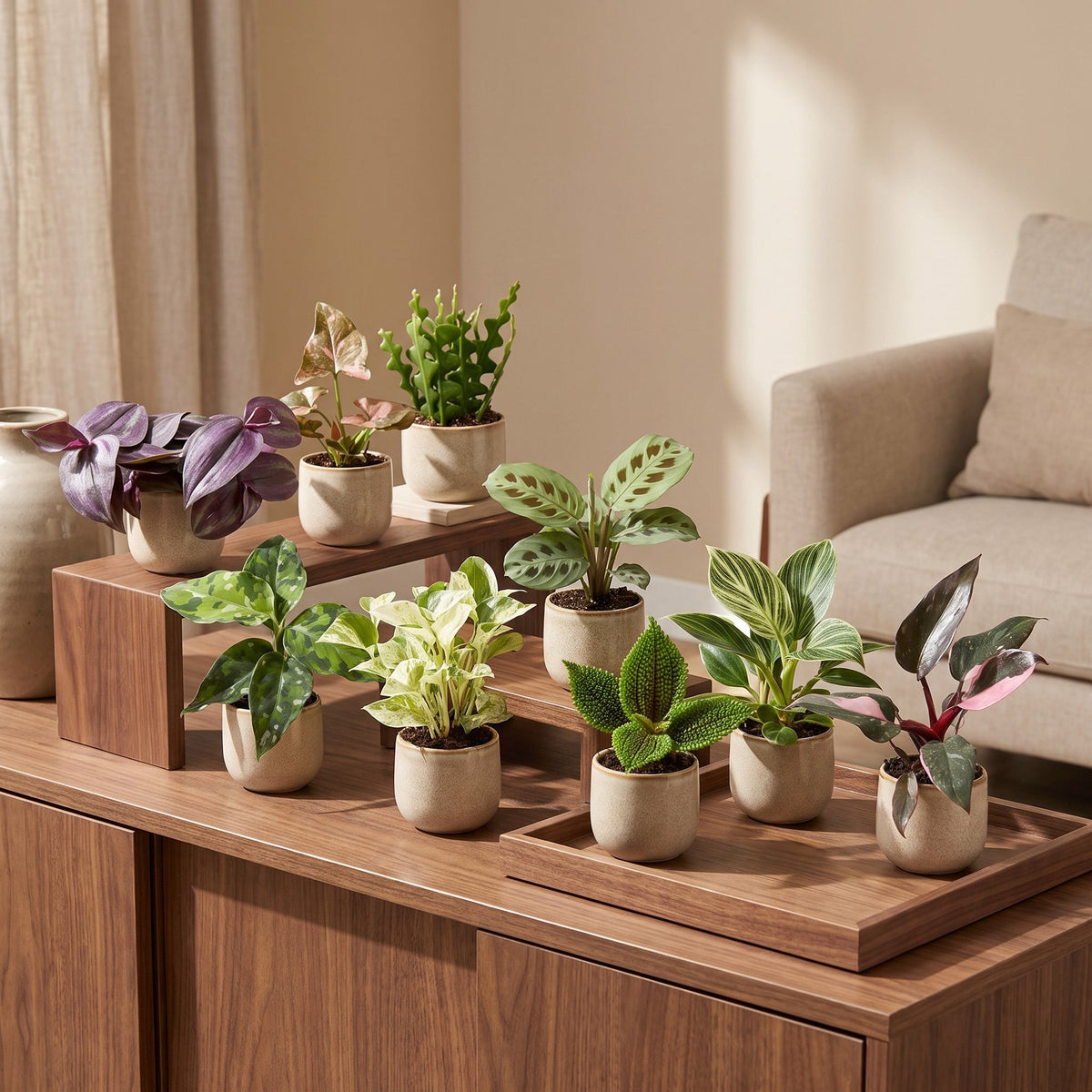 Baby Plants Surprise Box 9x - Verrassingsbox kleine planten - Diversen - Tropisch - Ø6cm - ↕5-15cm