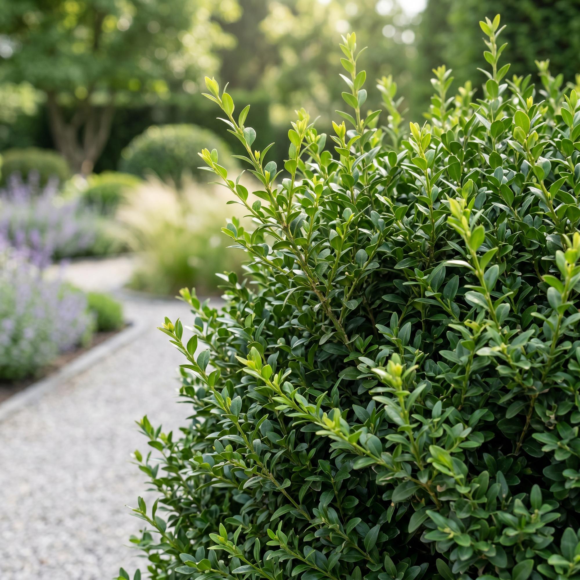 Buxus sempervirens - 40x - Haagplanten - Groenblijvend - Groen - Pot 9cm - Hoogte 20-25cm