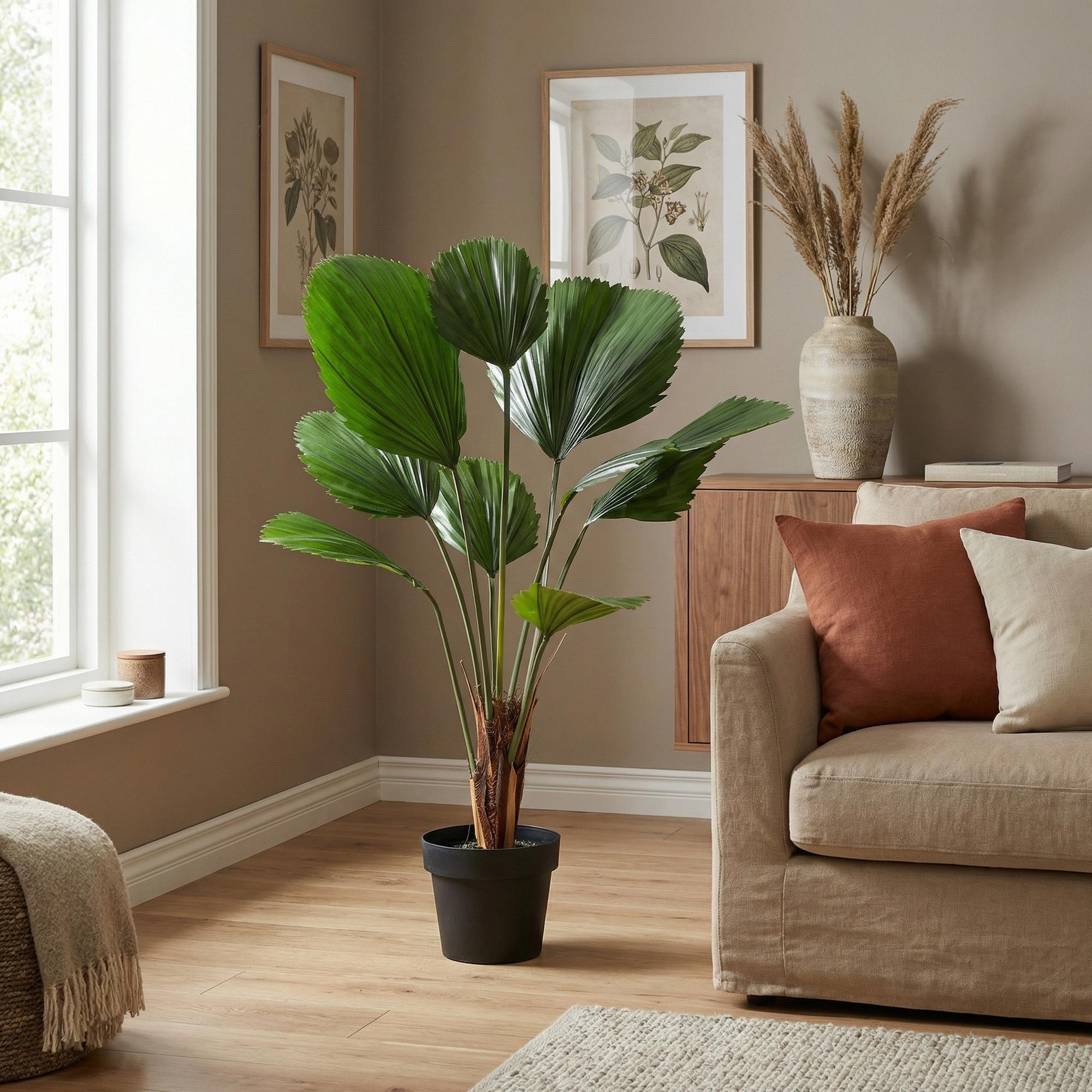 Kunstplant - Licuala Grandis - 104cm