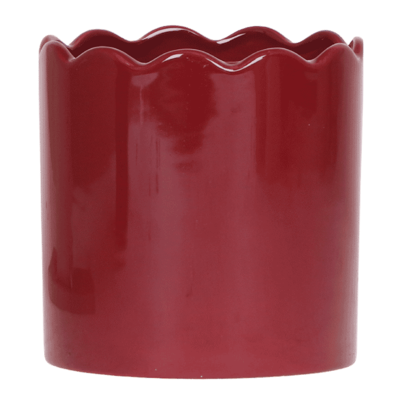 Kolibri Home | Curve sierpot - Rood - Ø12cm