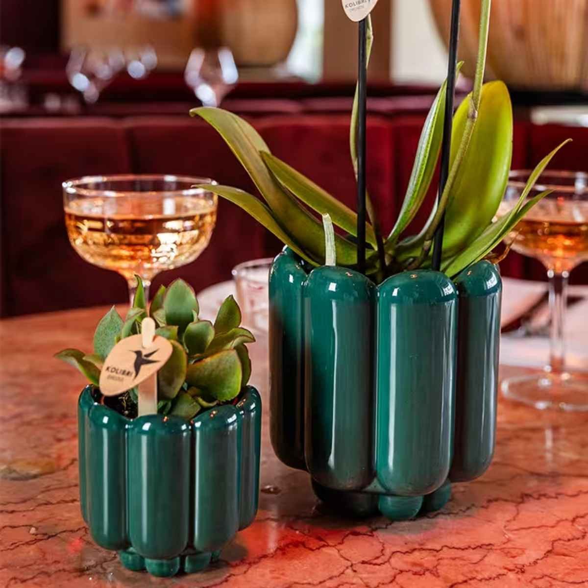 Kolibri Home | Retro sierpot - Groen - Ø6cm
