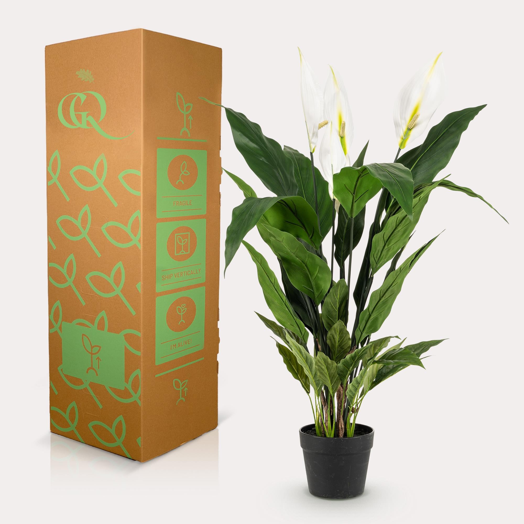 Planta artificial - Spathiphyllum - Lirio de la paz - 90 cm