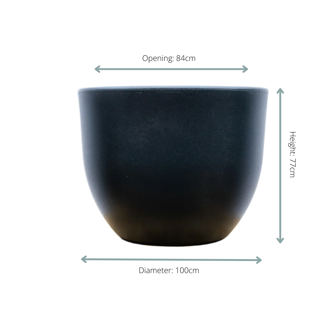 Pot Eggy Anthracite - D100 x H77