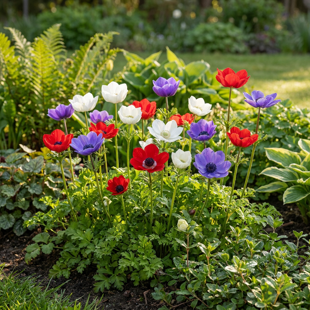 240x Anemone de Caen Mix - Blumenzwiebeln - Mohn-Anemone de Caen Mix - Verschiedenes - Frühlingsblüher - Zwiebelgröße 5/6