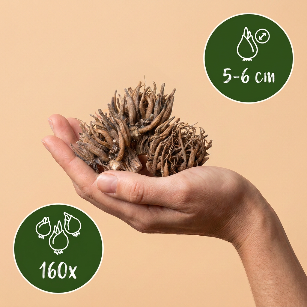 160 bulbes de renoncules mélangés - Bulbes de fleurs - Mélange de renoncules - Divers - Floraison estivale - Calibre 5/6