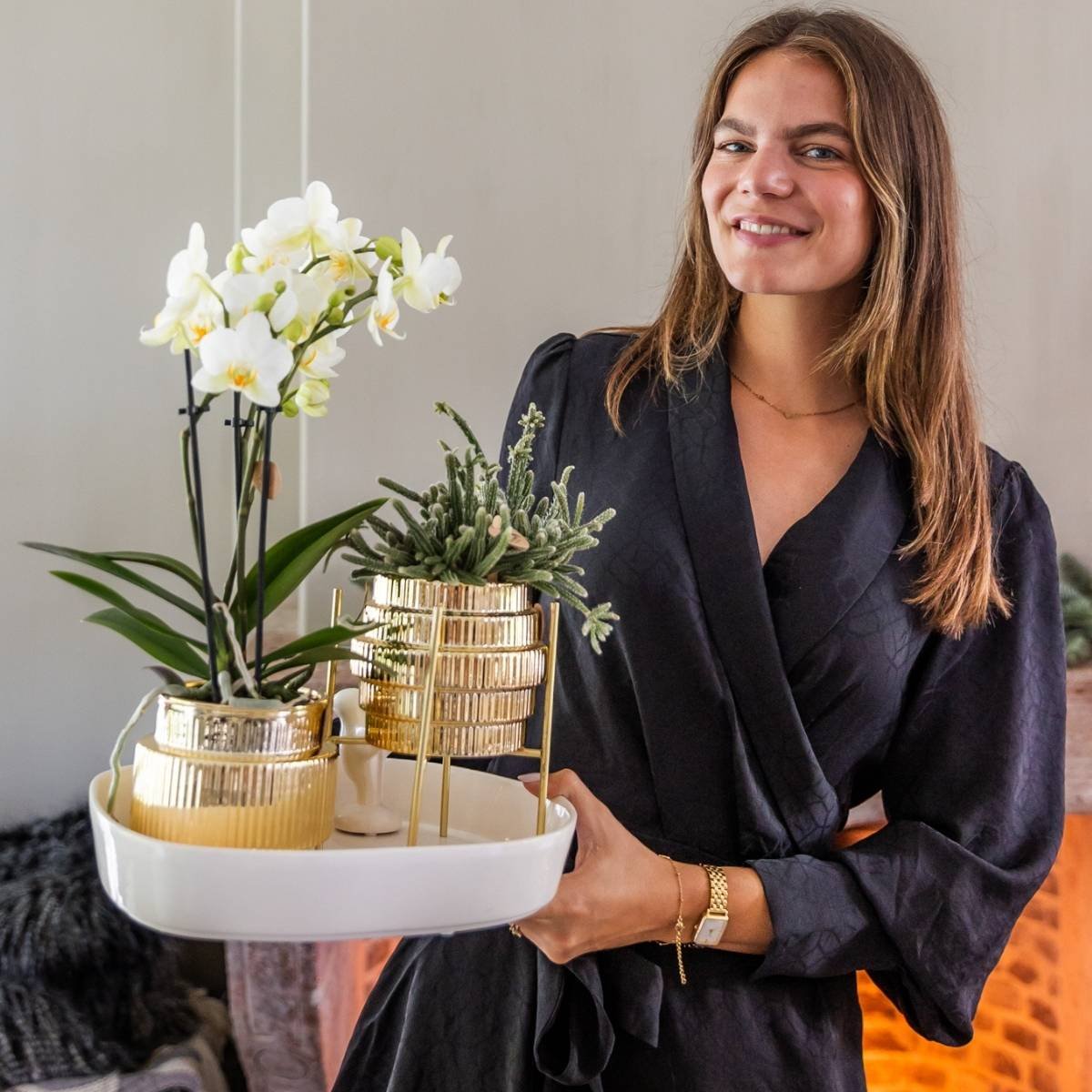 Kolibri Home | Organisch dienblad - Off-white