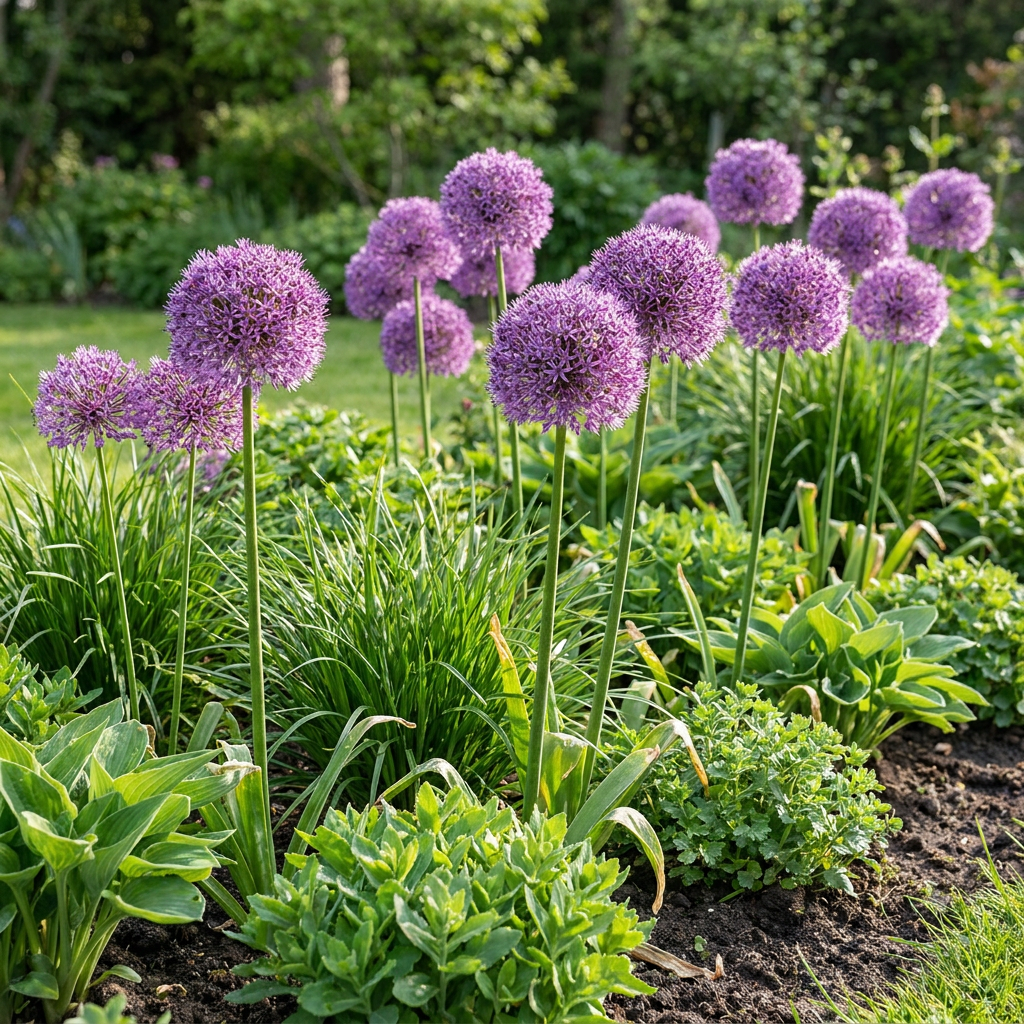 16x Allium Gladiator - Bloembollen - Sierui - Paars - Zomerbloeier - Bolmaat 16/18