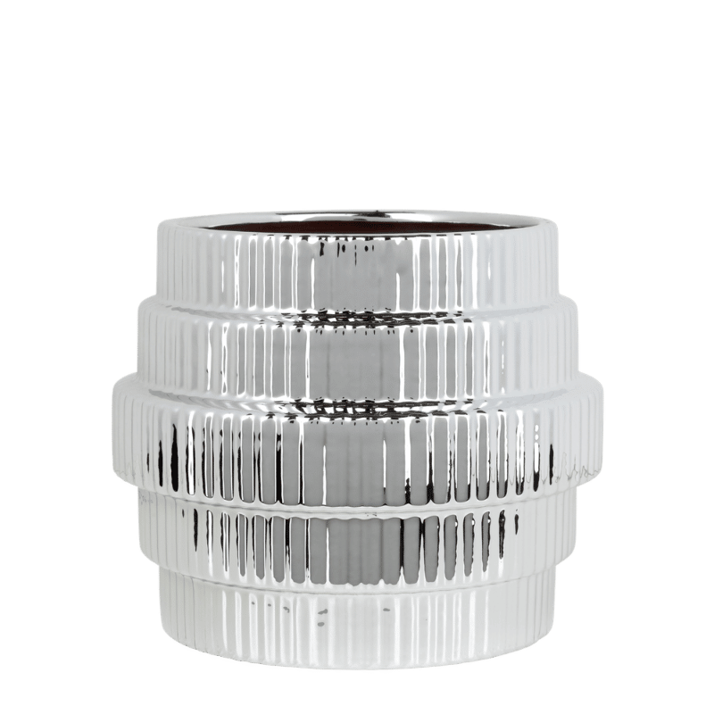 Kolibri Home | Allure Empire Shiny sierpot - Zilver - Ø9cm