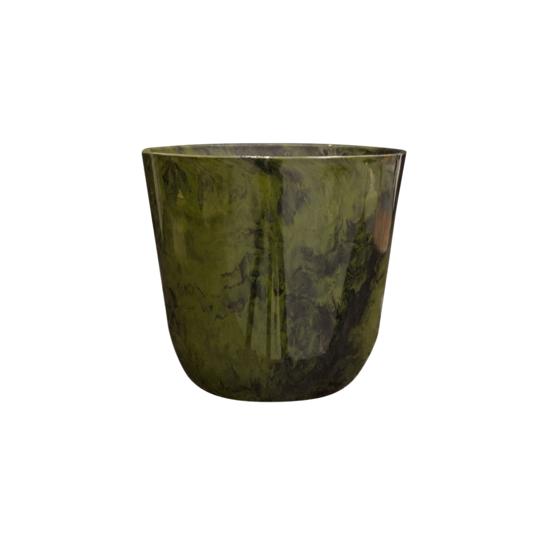 Pot en marbre vert de Palerme D27 x H25