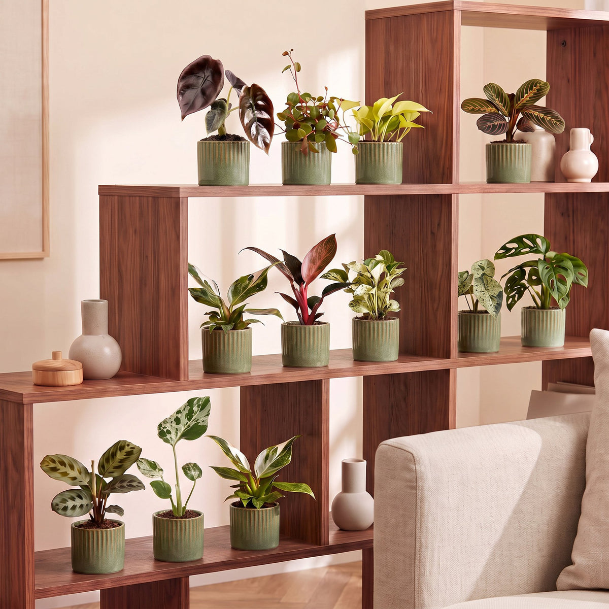 Baby Plants Surprise Box 12x - Verrassingsbox kleine planten - Diversen - Tropisch - incl. Linnea Olive - Ø6cm - ↕5-15cm