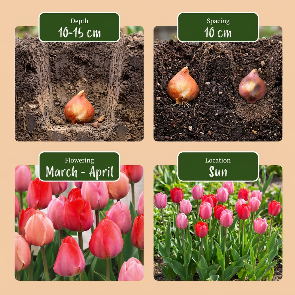 80x Tulpan Rosa - Röd - Blomsterlökar - Tulpan - Rosa och Röd - Vårblommande - Lökstorlek 10/12