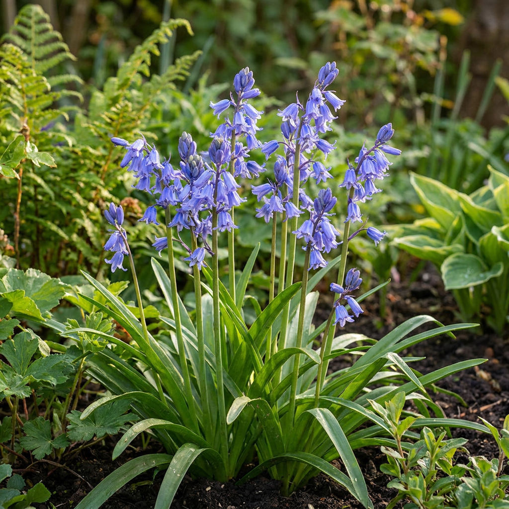 80 bulbos de Hyacinthoides non Scripta - Jacinto-bravo - Azul - Bulbo naturalizável - Tamanho do bulbo: 7/8