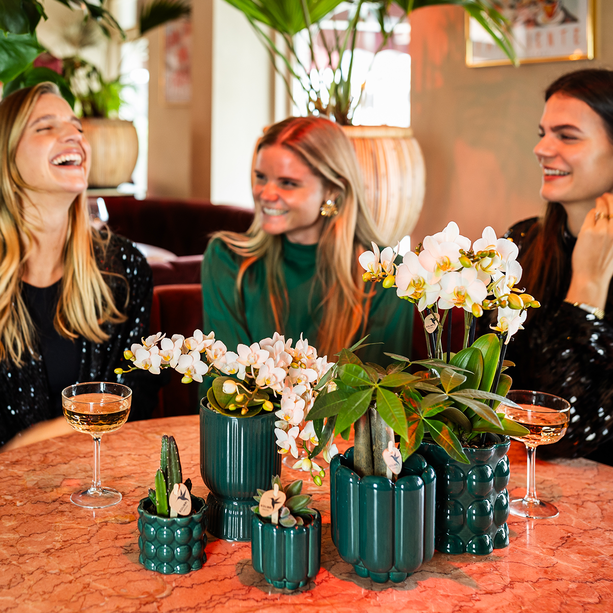 Kolibri Home | Diabolo-Übertopf | Ø 9 cm – Grün