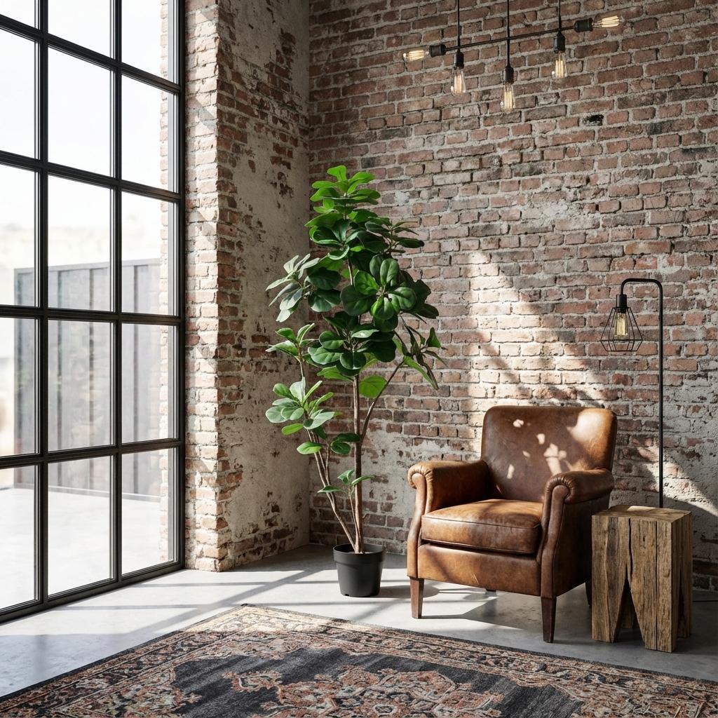 Kunstplant - Ficus lyrata vertakt - 150cm