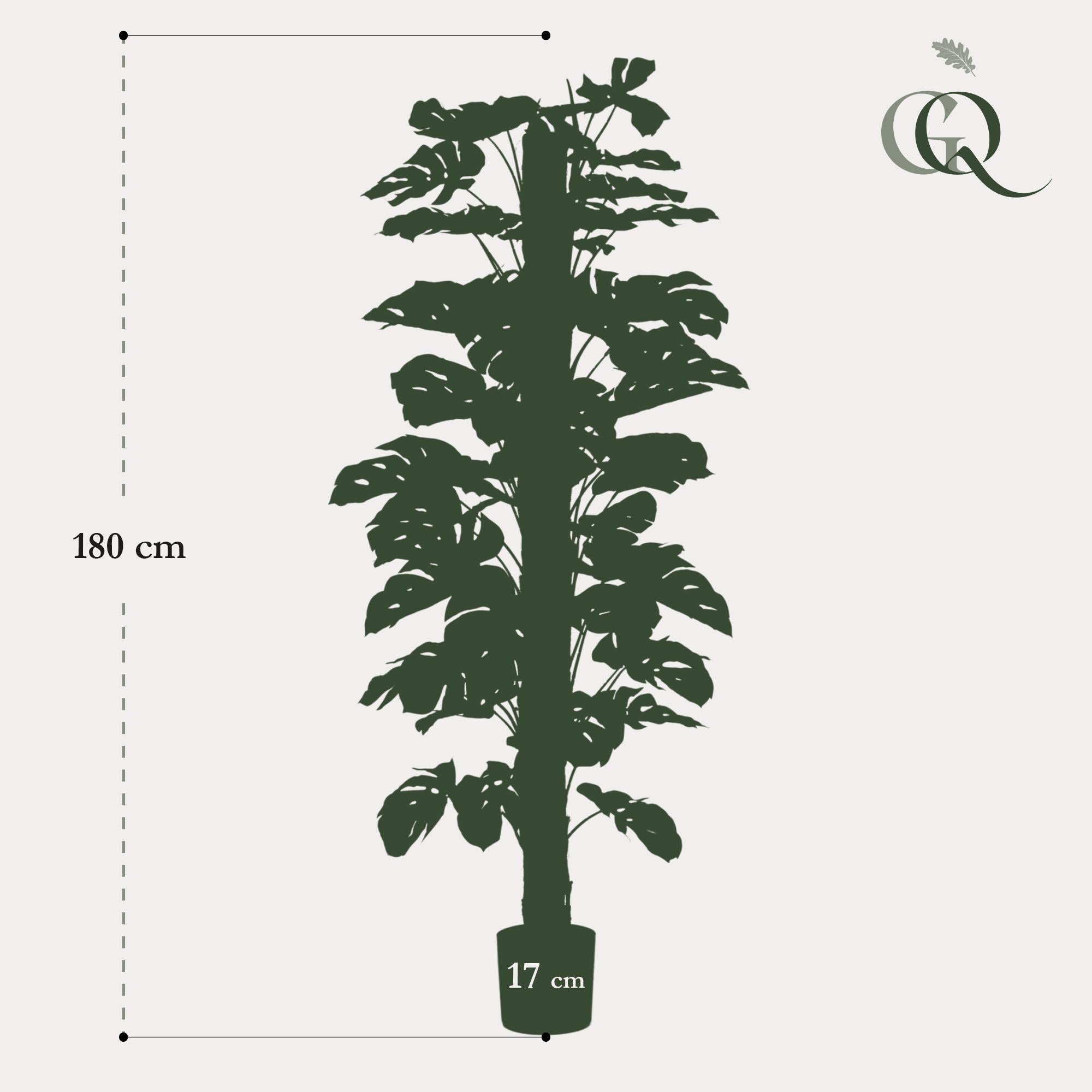Monstera Deliciosa - pianta artificiale - 180 cm