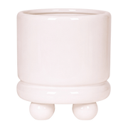 Kolibri Home | Dotty sierpot - Wit - Ø12 cm