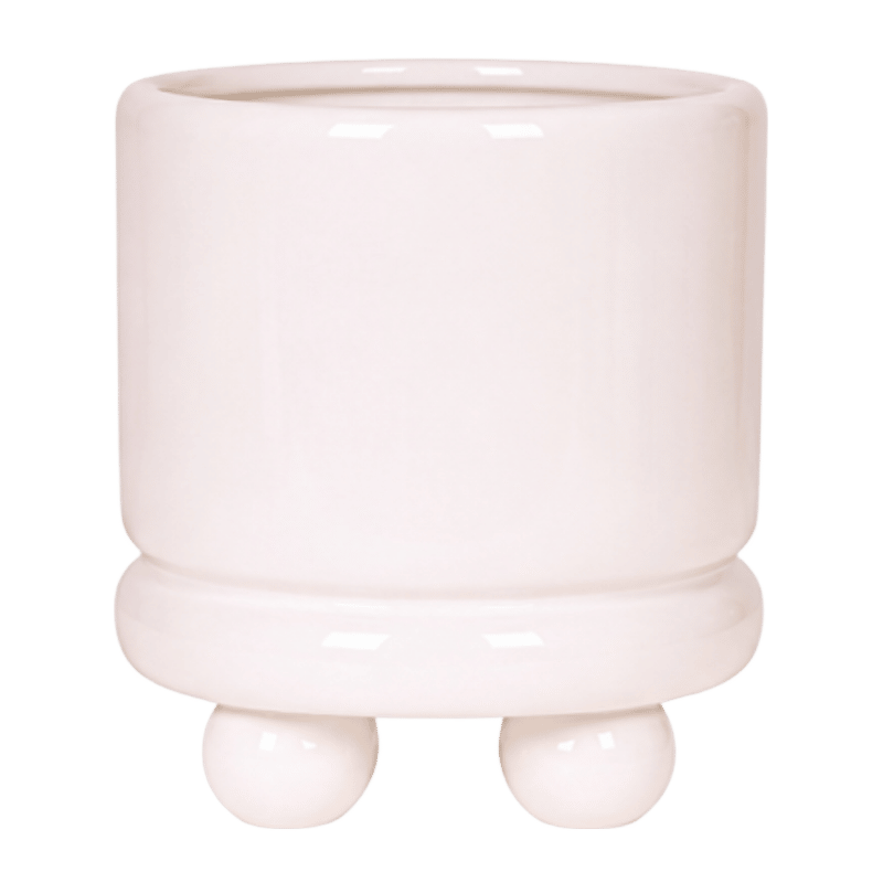 Kolibri Home | Dotty sierpot - Wit - Ø12 cm