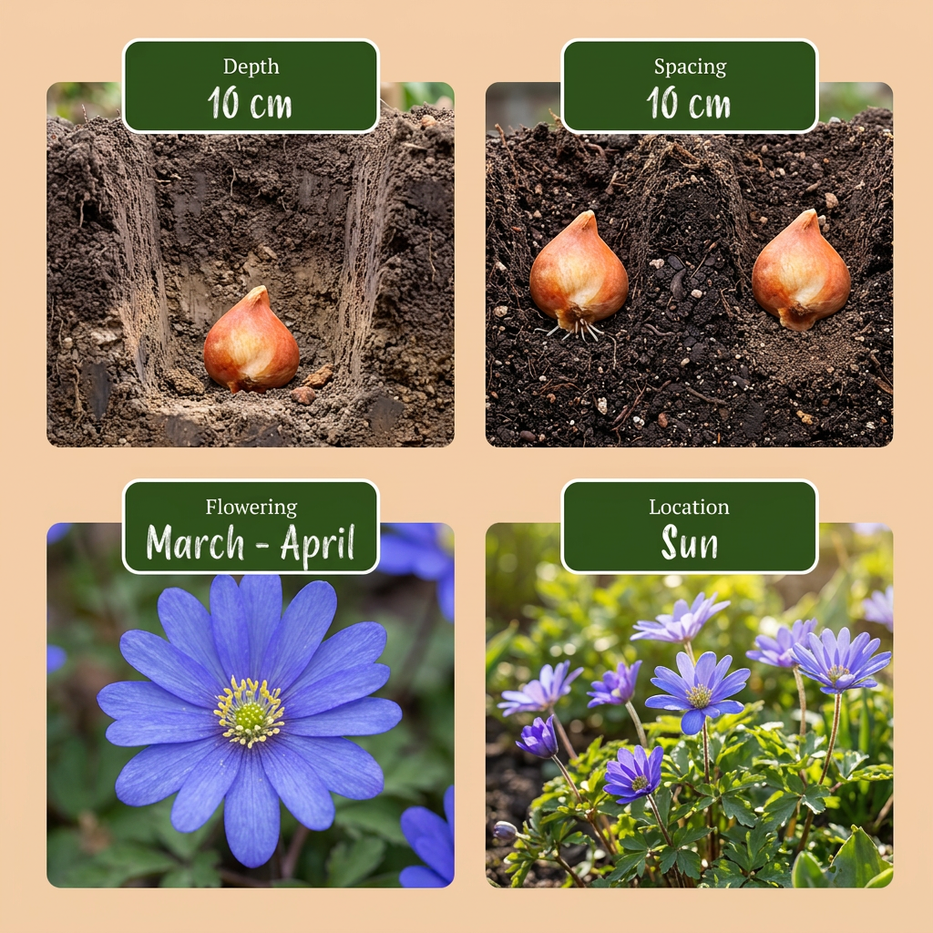 250x Bulb Garden Blue - Bloembollen - Blauwe bollentuinmix - Diversen - Zomerbloeier - Bolmaat 10/12