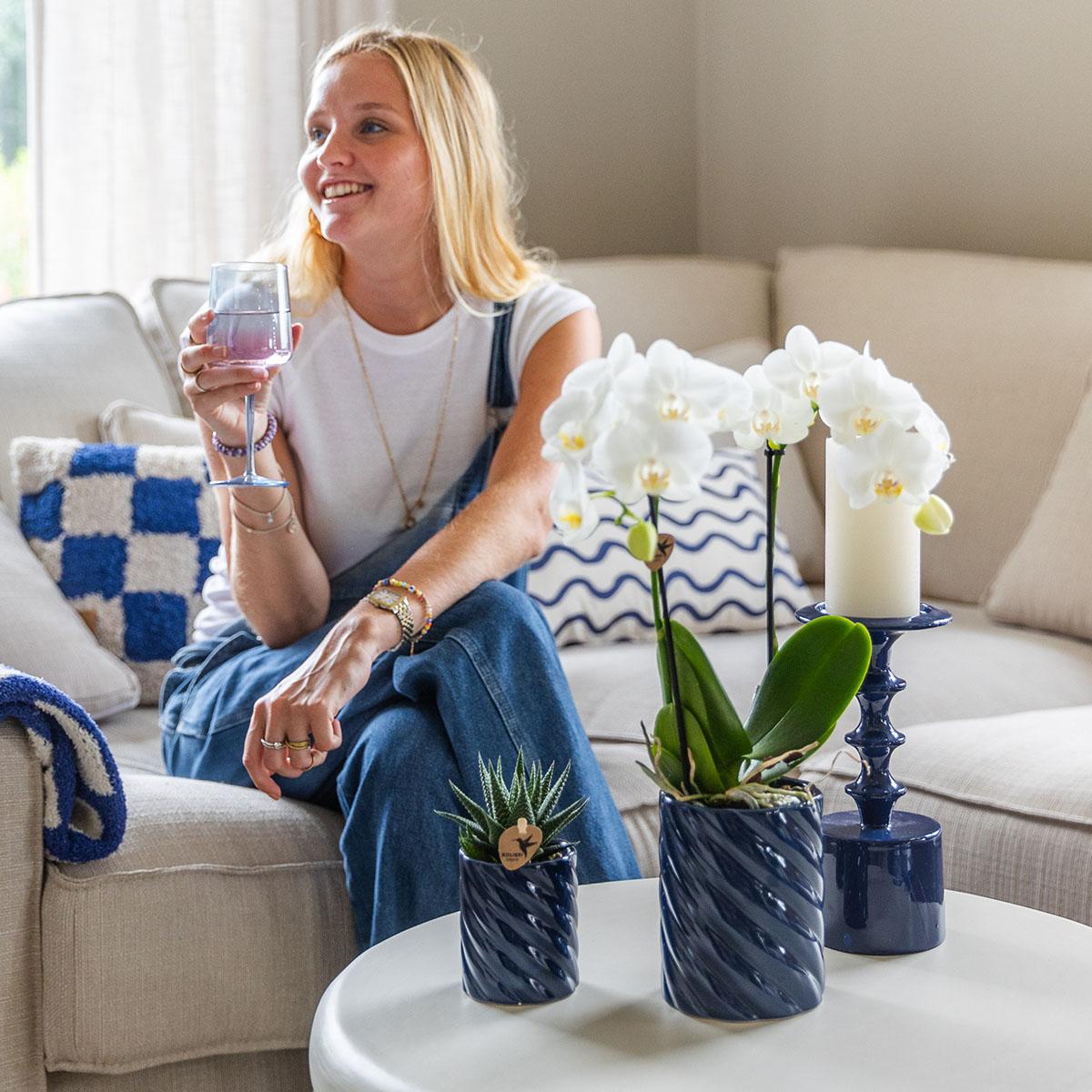 Kolibri Home | Candy sierpot | Hoog - Blue - Ø9cm