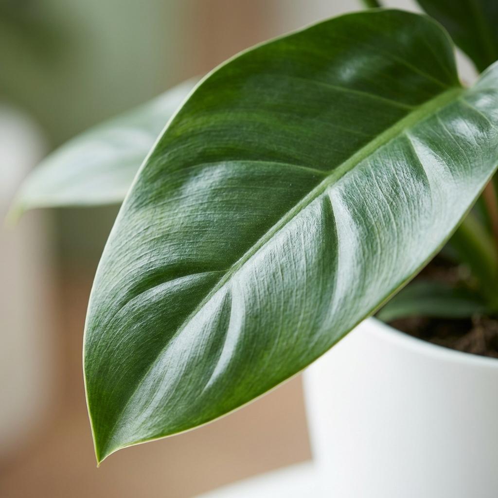 Philodendron Imperial Green - Groen - Weinig onderhoud - 1 Plant - met Potter Wit - Pot 19cm - Hoogte 65cm