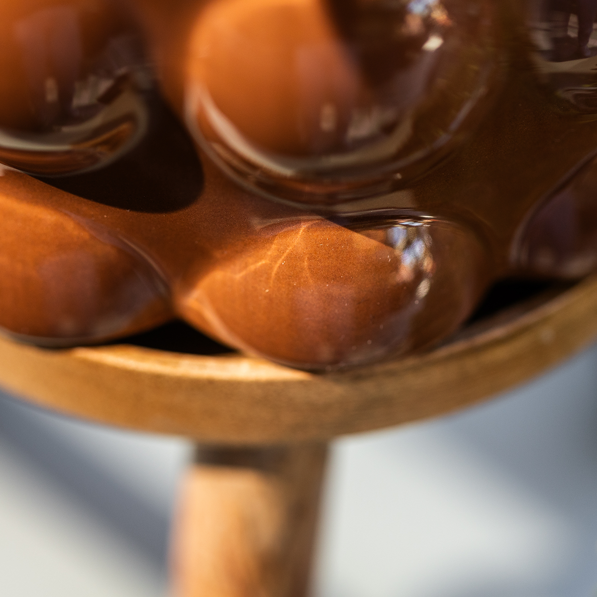 Kolibri Home | Cotton Shine sierpot - Brown - Ø12cm