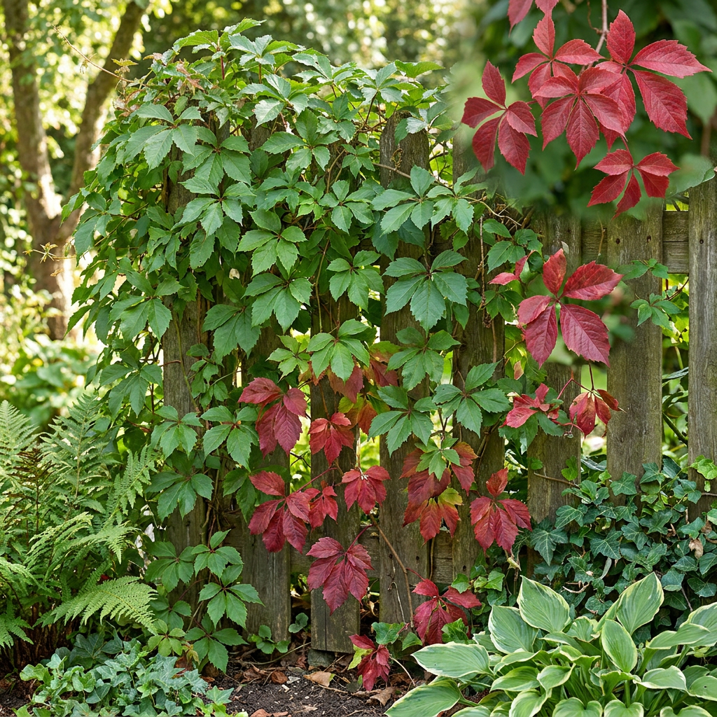 Parthenocissus quin. 'Engelmannii' - Engelmann klimop 4x - Geel - Groen - Klimplant - Ø9cm - ↕35cm