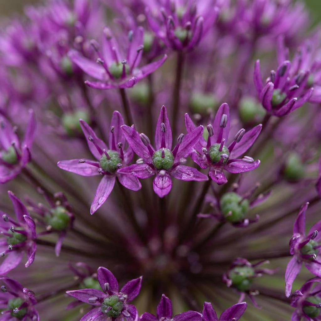 30x Allium Miami - Blomlökar - Prydnadslök - Lila - Sommarblommande - Lökstorlek 10/+