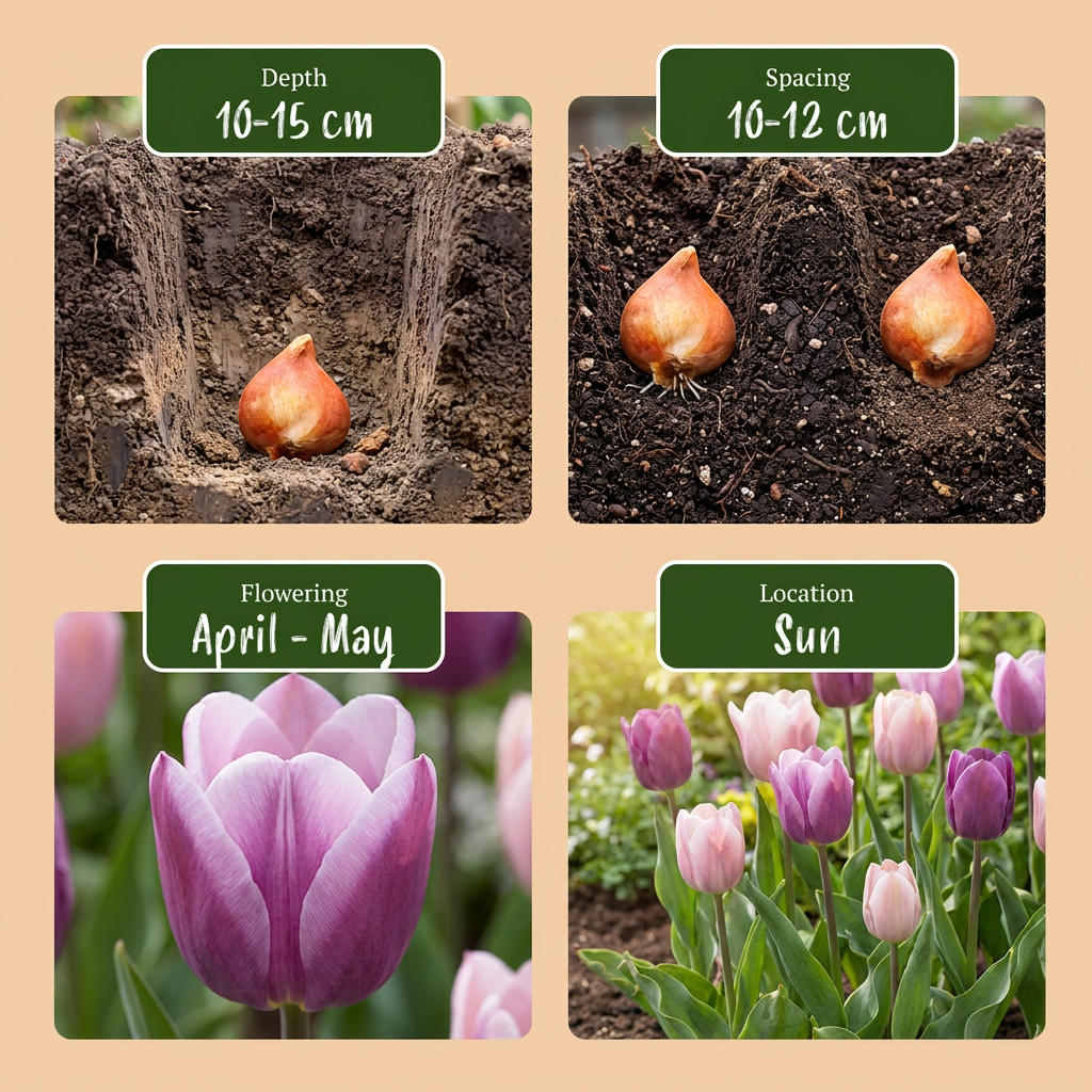 48x Tulipa Macron mix - Flower bulbs - Tulip Macron mix - Miscellaneous - Spring bloomer - Bulb size 11/12