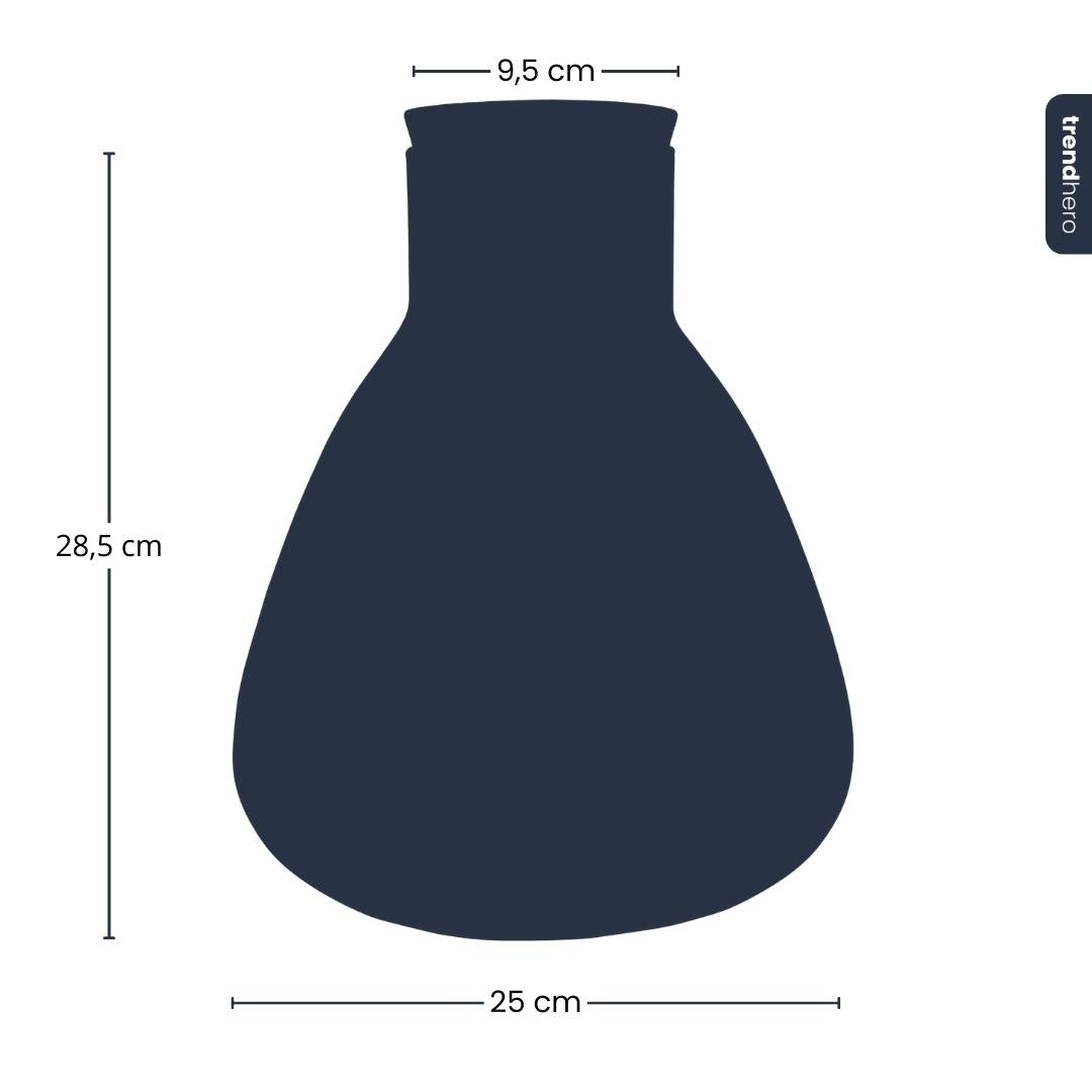 Terrarium fles met kurk - Erlenmeyer met led kurk - Gesloten terrarium ↑ 30 cm