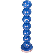 Portacandele Smiley Blue Balls 9x9x36cm - Portacandele