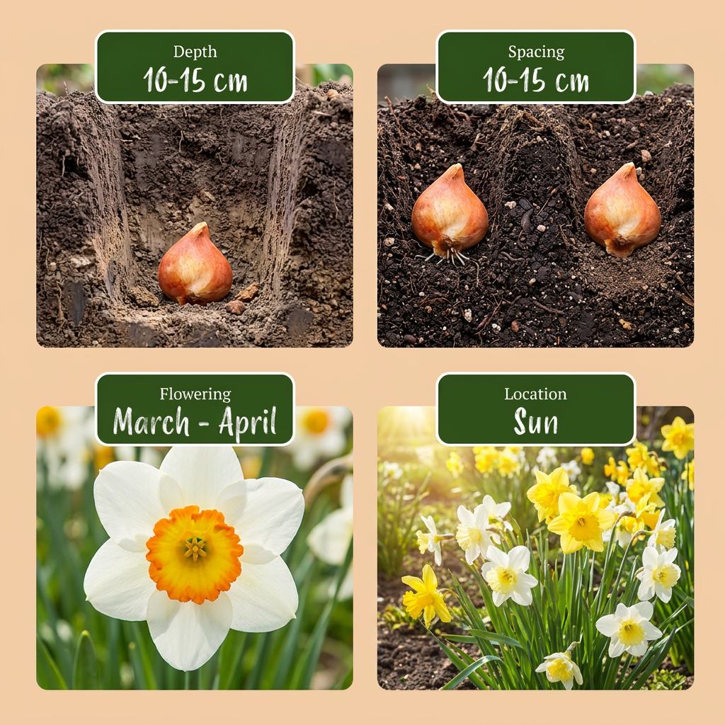 320x Narcissus mix - Bloembollen - Narcissen mix - Diversen - Voorjaarsbloeier - Bolmaat 10/12