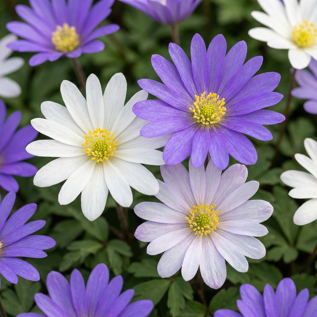 400x Anemone Blanda mix - Bloembollen - Griekse anemoon mix - Diversen - Verwilderingsbol - Bolmaat 4/5