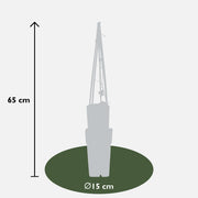 3x - Clematis The President - ↨65cm - Ø15