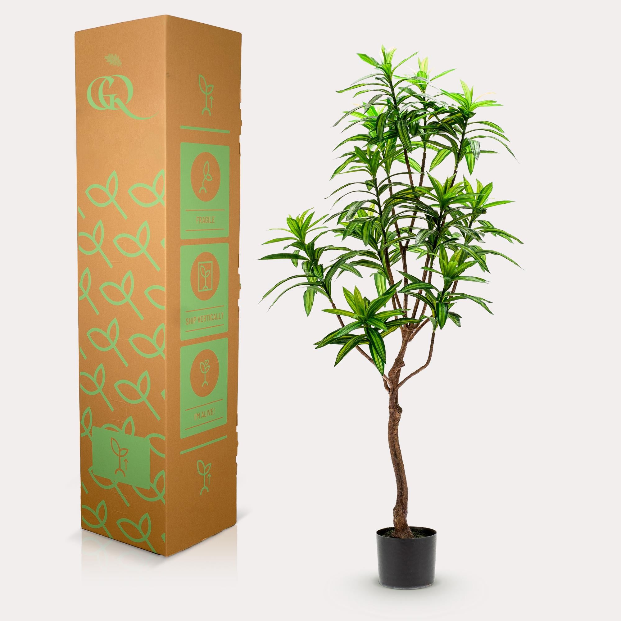 Pianta artificiale - Dracaena - Albero del drago - 130 cm