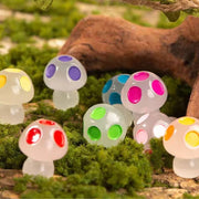 Brilla en la oscuridad - Setas - Multicolor - ↑ 2 cm - 8 unidades