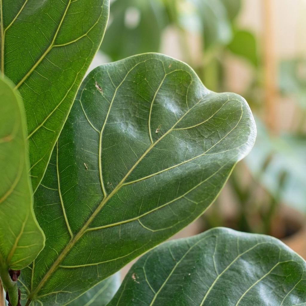 Vioolbladplant - Ficus Lyrata - Groen - Weinig onderhoud - 1 Plant - Pot 21cm - Hoogte 75 - 85cm
