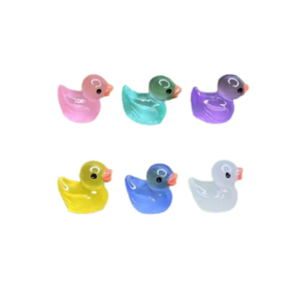 Fluorescente al buio - Anatre - Multi - ↑ 2 cm - 7 pezzi