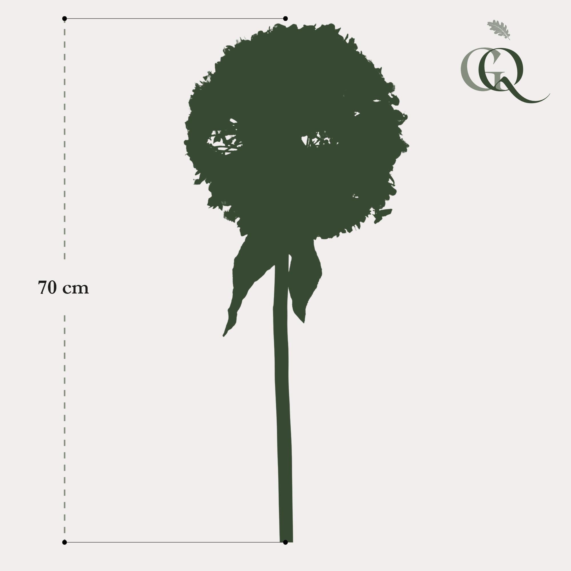 Künstliche Blumen Solo – Weiß – Zierlauchblüte – 7 Stück – 70 cm