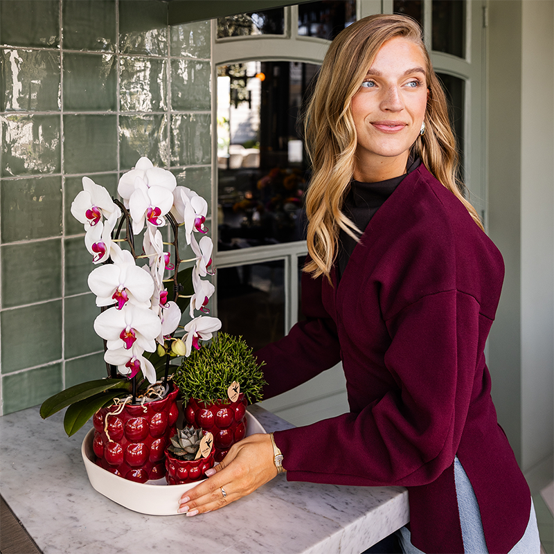 Kolibri Home | Cotton Shine sierpot - Red - Ø6cm