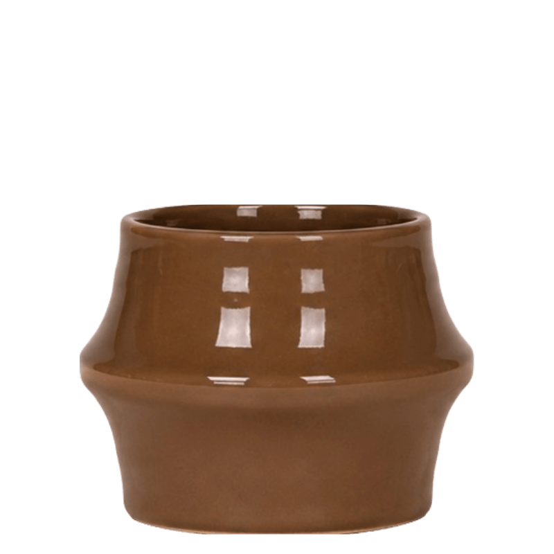 Kolibri Home | Clay sierpot - Bruin - Ø6 cm