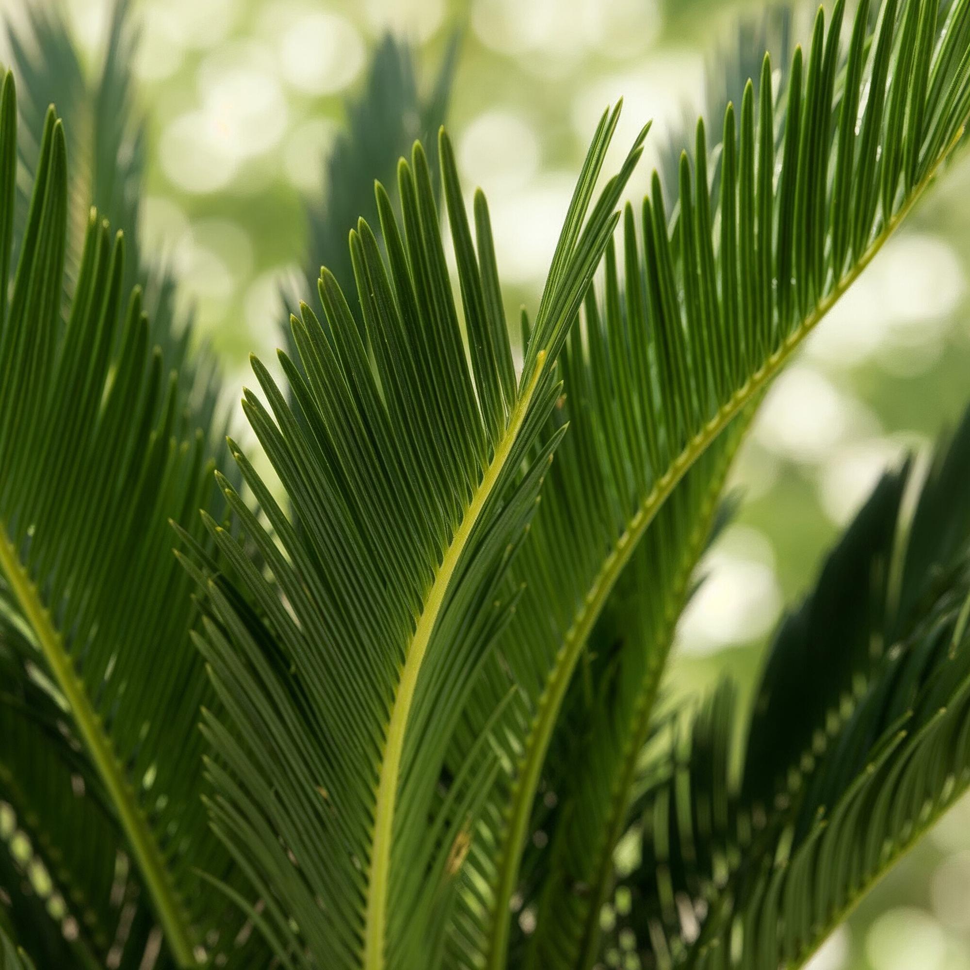 Cycas revoluta - Palmvaren - Weinig onderhoud - Groen - 2 - Pot 17cm - Hoogte 70cm