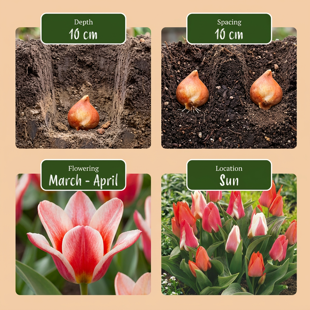 15x Tulipa Greigii mix - Bloembollen - Greigii-tulp mix - Diversen - Voorjaarsbloeier - Bolmaat 11/12
