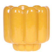 Kolibri Home | Retro Shine sierpot - Yellow - Ø12cm