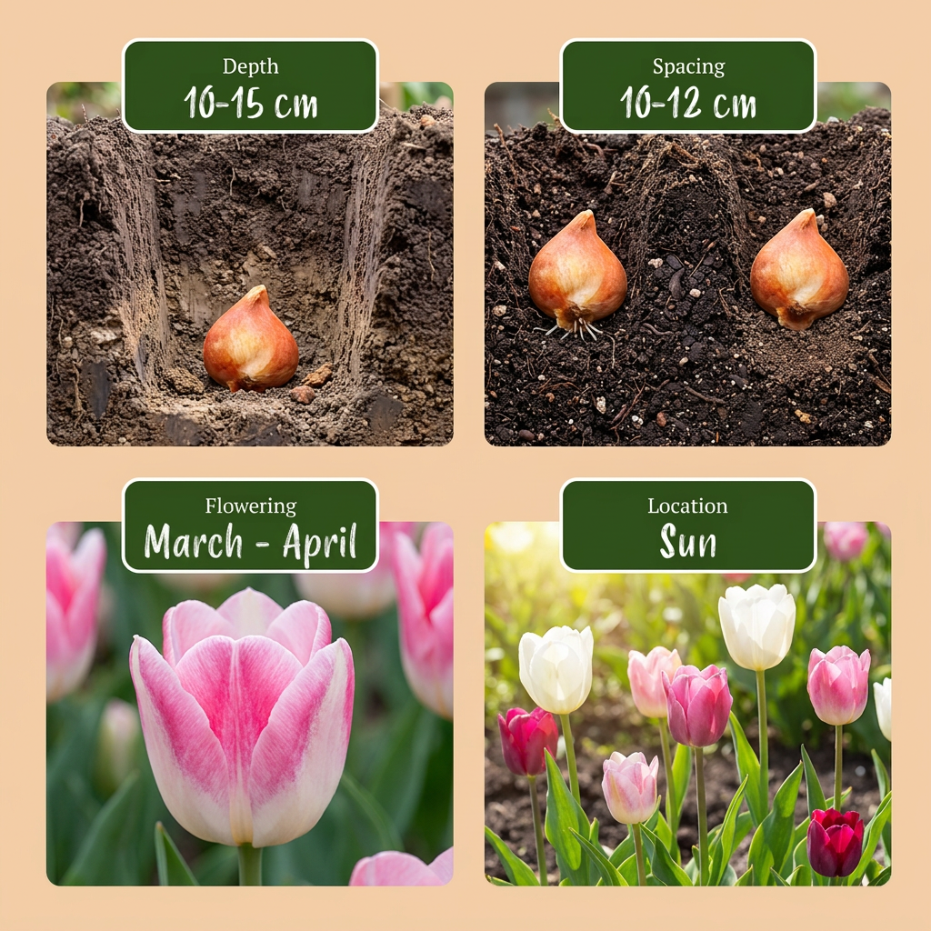 35x Tulipa Pastel mix - Cebule kwiatowe - Mieszanka tulipanów pastelowych - Różne - Kwitnące wiosną - Rozmiar cebuli 11/15
