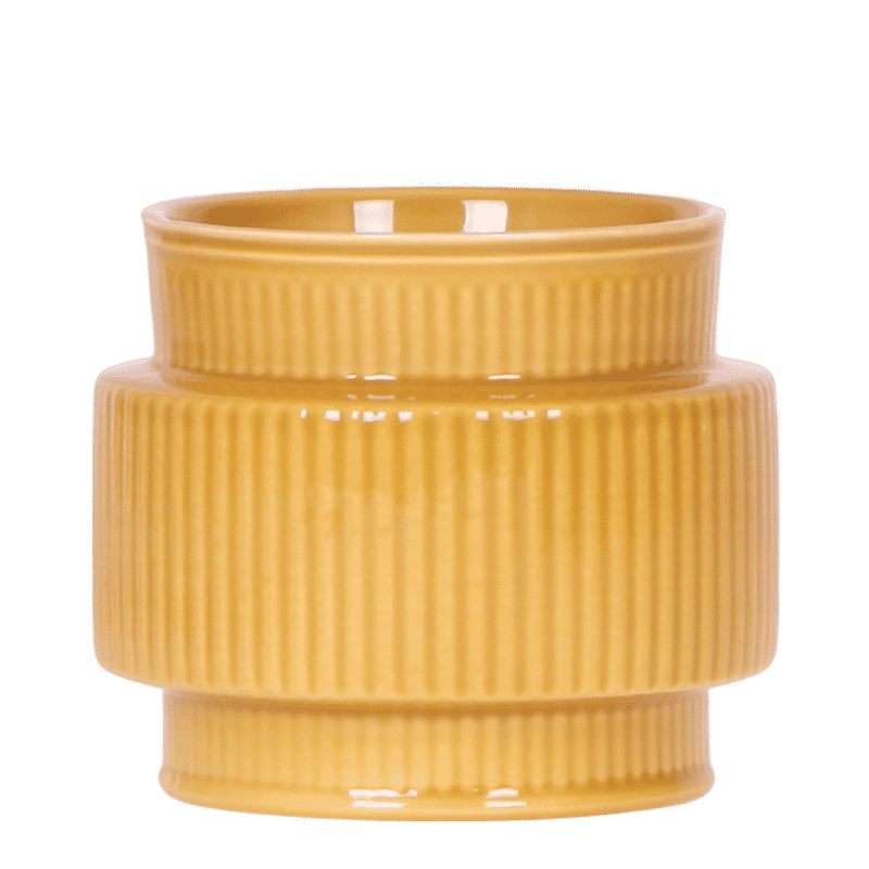 Kolibri Home | Allure sierpot - Mosterdgeel - Ø9cm